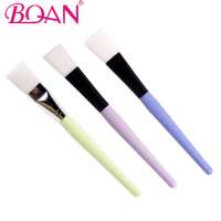 BQAN New Colorful Wood Handle Mud Mask Brush Facial Fan Eye Mask Use Brush