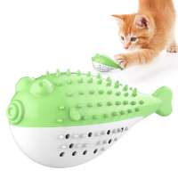 2020 Pet Chew Catnip Silicone Chew Toys Cat Toy Teeth Cleaning Toothbrush Teething Brush